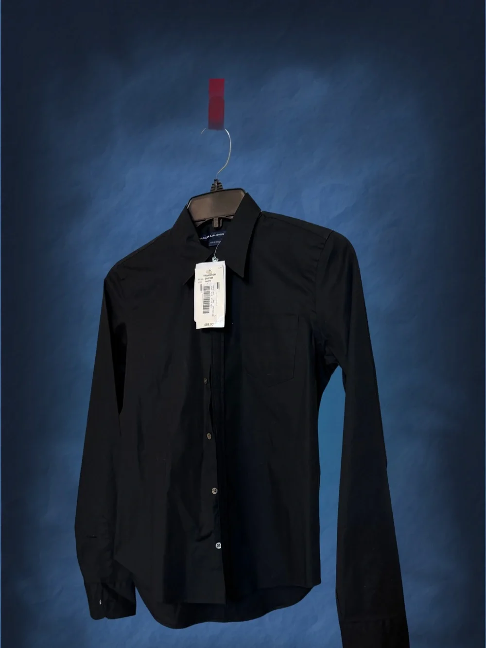 Polo Ralph Lauren Boys  Black Collared Button-Up Long Sleeve Shirt Size 4 NWT